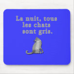 French Cats Saying Products mousepads