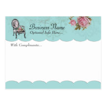 French Chair With Compliments Postcard