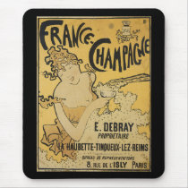 French Champagne Mouse Pad