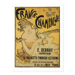 French Champagne Post Cards