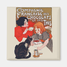 French Chocolate Party Magnets