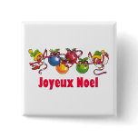French Christmas Birds buttons