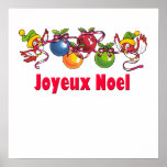 French Christmas Birds posters