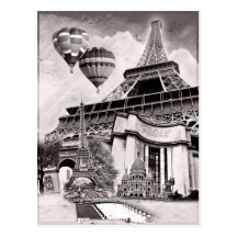 French Collage v1 Postcards