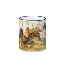 French Country Barnyard Friends Coffee Cup Mug