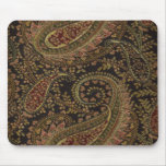 French Country Paisley Wine/Black/Gold Mousepad