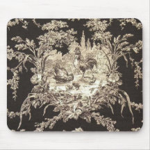 French Country Toile Mouse Pad