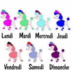 French Days of the Week photo sculptures