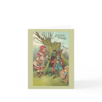 French Easter Bunny With Pipe Cards