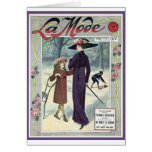 French Fashion Vintage La Mode Magazine Cover cards