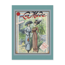 French Fashion Vintage La Mode Magazine Cover