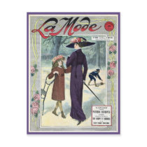 French Fashion Vintage La Mode Magazine Cover