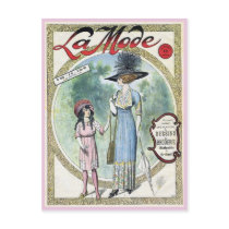 French Fashion Vintage La Mode Magazine Cover