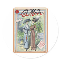 French Fashion Vintage La Mode Magazine Cover