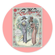 French Fashion Vintage La Mode Magazine Cover