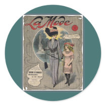 French Fashion Vintage La Mode Magazine Cover
