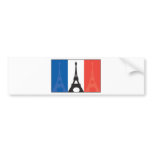 French Flag and Eiffel Tower bumper stickers