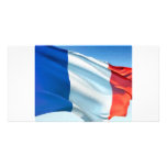 French Flag Custom Photo Card