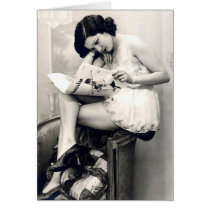French Flirt - Vintage Risqué Pinup Girl
