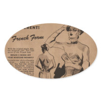 French Form Oval Sticker