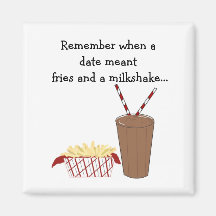 French Fries and a Milkshake Refrigerator Magnets