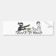 French Fry Ninja Bumper Sticker