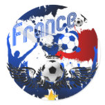 French Grunge France Football Artwork gifts stickers