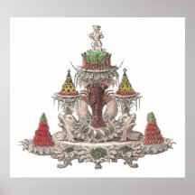 French Haute Cuisine - Lobster, Crayfish, Vintage Print