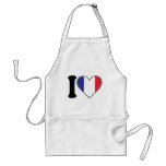French Heart Flag Apron