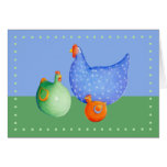 French Hens Greeting Card