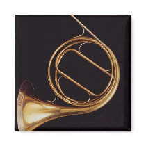 French Horn, by Marcel Auguste Raoux Refrigerator Magnet