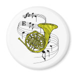 French Horn Refrigerator Magnet