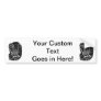 French Horn Piping Black and White photo design Bumper Sticker