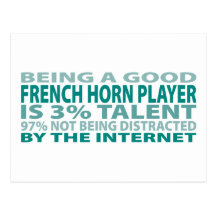 French Horn Player 3% Talent Postcards