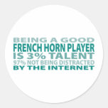 French Horn Player 3% Talent Stickers