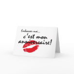 French Kiss Me Birthday cards