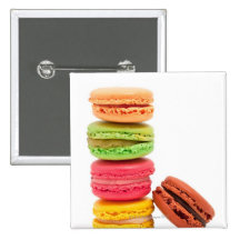 French macaroons pinback buttons