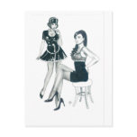 French Maid & Mistress postcards