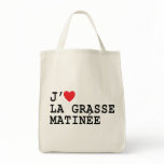 French Mornings In Bed Tote bags