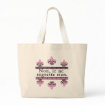 French No Regrets Products Tote Bags