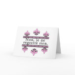 French No Regrets Products Card