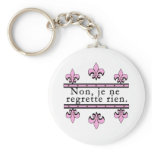 French No Regrets Products Key Chain