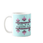 French No Regrets Products mugs