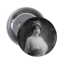 French Opera Singer Marguerite Beriza Portrait Buttons