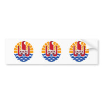 French Polynesia Coat of Arms Bumper Sticker
