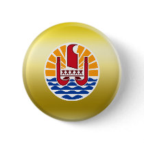 French Polynesia Coat of Arms Pinback Buttons