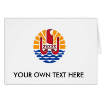 French Polynesia Coat of Arms Greeting Card
