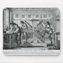 French printing press, 1642 mouse pad