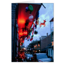 French Quarter at Christmas Fig Street Studio Card