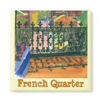 French Quarter Balcony, French Quarter Magnets